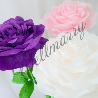 Аренда ростовых бумажных цветов "Розы"